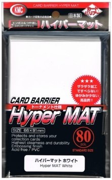 KMC Hyper Mat White Sleeves (80)
